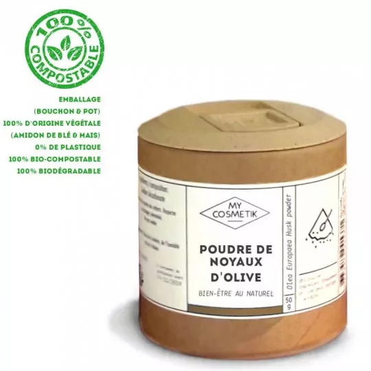 Poudre de noyaux d'olive